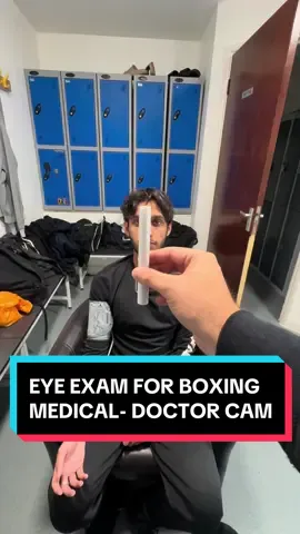 EYE EXAM FOR BOXING MEDICALS 💥🥊👀 #fyp #boxing #doctor #pov #medicaltiktok 