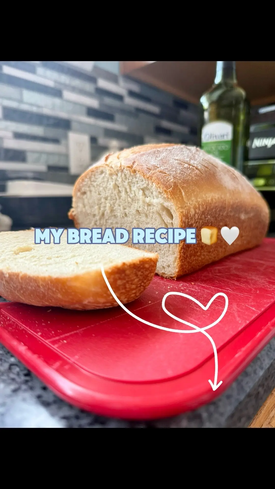 Here’s my recipe for my sourdough sandwich bread! 🤍 100g sourdough starter 🤍 280g warm water 🤍 10g salt 🤍 8g vanilla extract 🤍 25g sugar or honey 🤍 20g olive oil 🤍 480g bread flour Mix until combined in a large bowl (I use my hands), let sit for 1 hour covered by a Walmart bag. After sitting, do 1 round of stretch and folds (YouTube can show you how), let sit for another hour. After sitting, shape it! I recommend using a normal bread loaf pan for the sandwich bread shape. YouTube can also help you here. After shaping, oil a bread loaf pan and put the dough in, letting it sit for ~5-6 hours, give or take. This isn’t an exact science! After this, stick it in the fridge for any additional time (this is optional). Sprinkle some flour on top and score. Bake at 400° for 18 minutes, then reduce heat to 350° and bake for an additional 30 minutes.  💗 if you don’t have HOURS to wait, you can include 1tsp of active dry yeast or fast rising yeast in the recipe. If you do this, make sure you knead the dough for about 10 minutes after letting it rest for ~20 minutes. Then you can shape it, put it in an oiled loaf pan, and let it rise ~ 1-2 hours. Bake as directed above! 💗 additional tip: cover top of bread with beaten egg white, sprinkle with sesame seeds. Delicious!  Let me know if you have any questions. I know it seems like a complex process but it’s easy once you get the hang of it :) #bread #baking #sourdough #letschat #cooking #Recipe #breadrecipe 