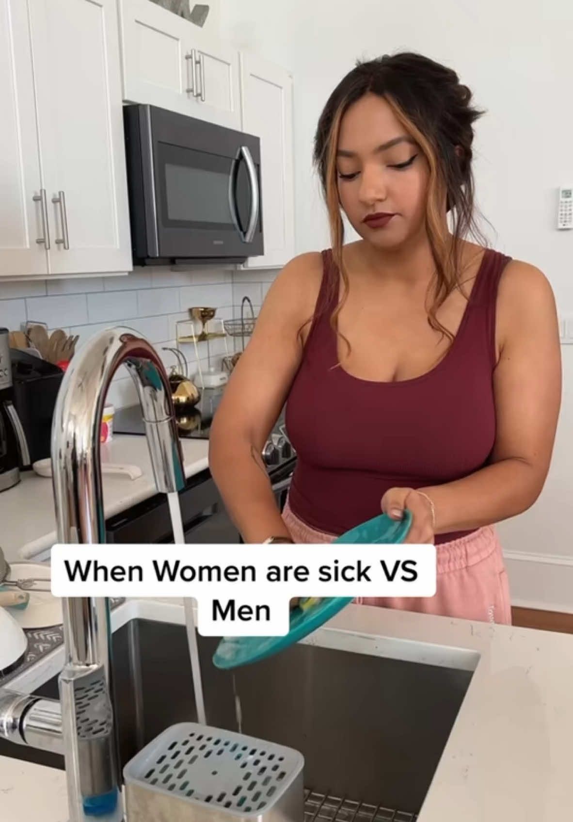 When women and sick Vs Men 😂#onthisday 