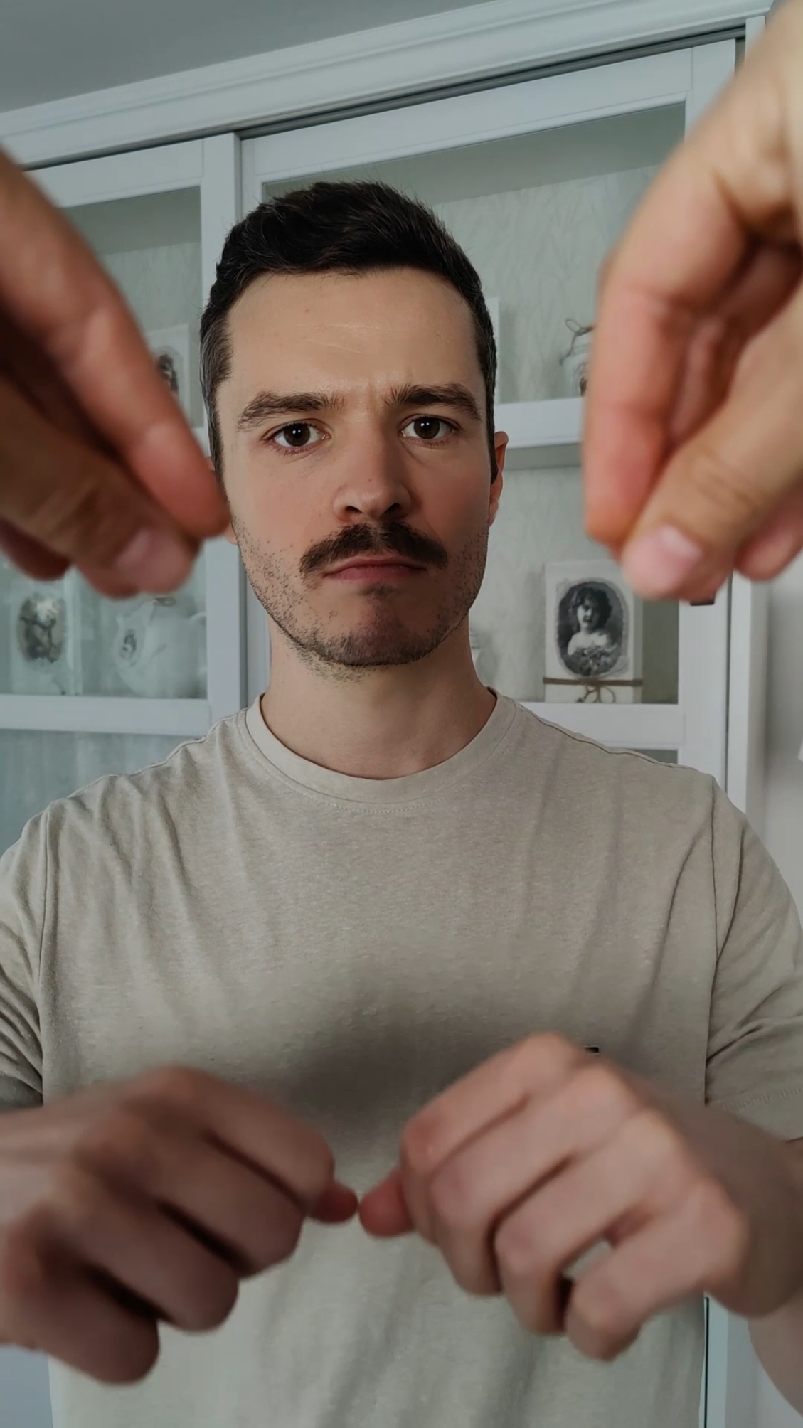 I control his body with my magic hands #asmr #femaleasmr #bodycontrol #asmrroleplay #body #hands #magic 
