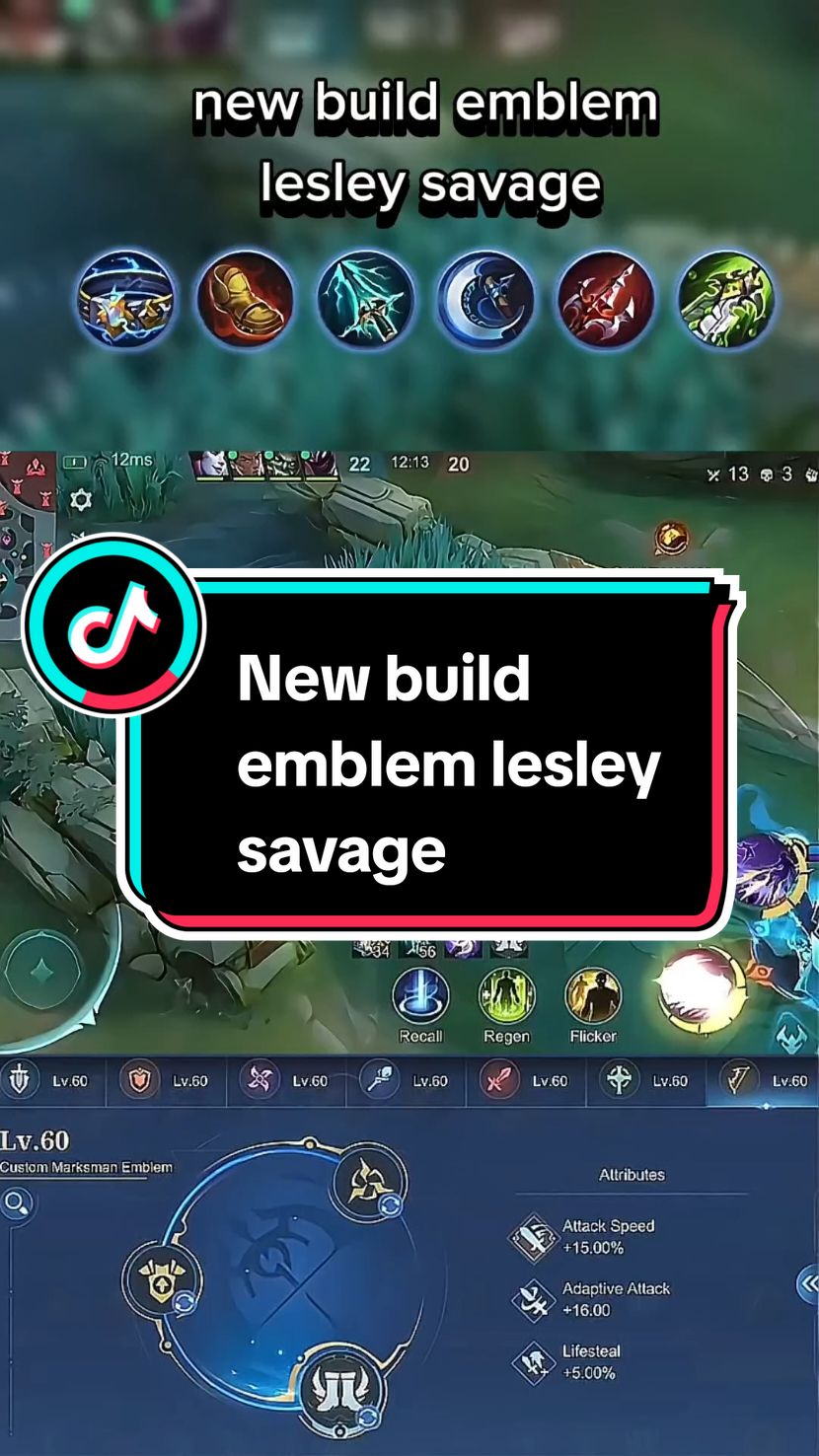 #TikTokCreatorSearchInsightsIncentive #build #buildmlbb #buildlesley #lesley #lesleymlbb #lesleytiktok #MLBB  New build emblem lesley savage