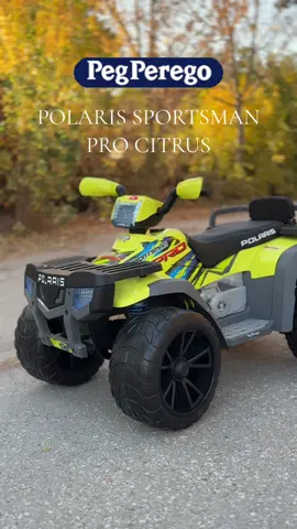 С Polaris Sportsman PRO Citrus https://bit.ly/40yEE2x вашето дете може да шофира като истински професионалист. С мощен мотор и здрава конструкция, този електрически звяр е съвършен за динамични игри на открито. Подходящ за деца от 6 години, с товаримост до 100 кг. #pegperego #pegperegopolaris #Polaris #polarissportsman  #детскиелектромобил #акумулаторнобъги #детскобъги #задецата #игри #играчки #игри навън #детскимагазин #пловдив
