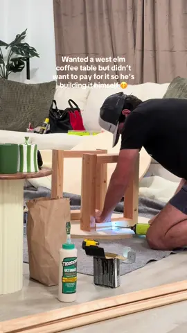 DIY king 🤴 #creatorsearchinsights #DIY #diyproject #diyhomedecor #diyhome #diyhomeprojects #westelm #coffeetable 