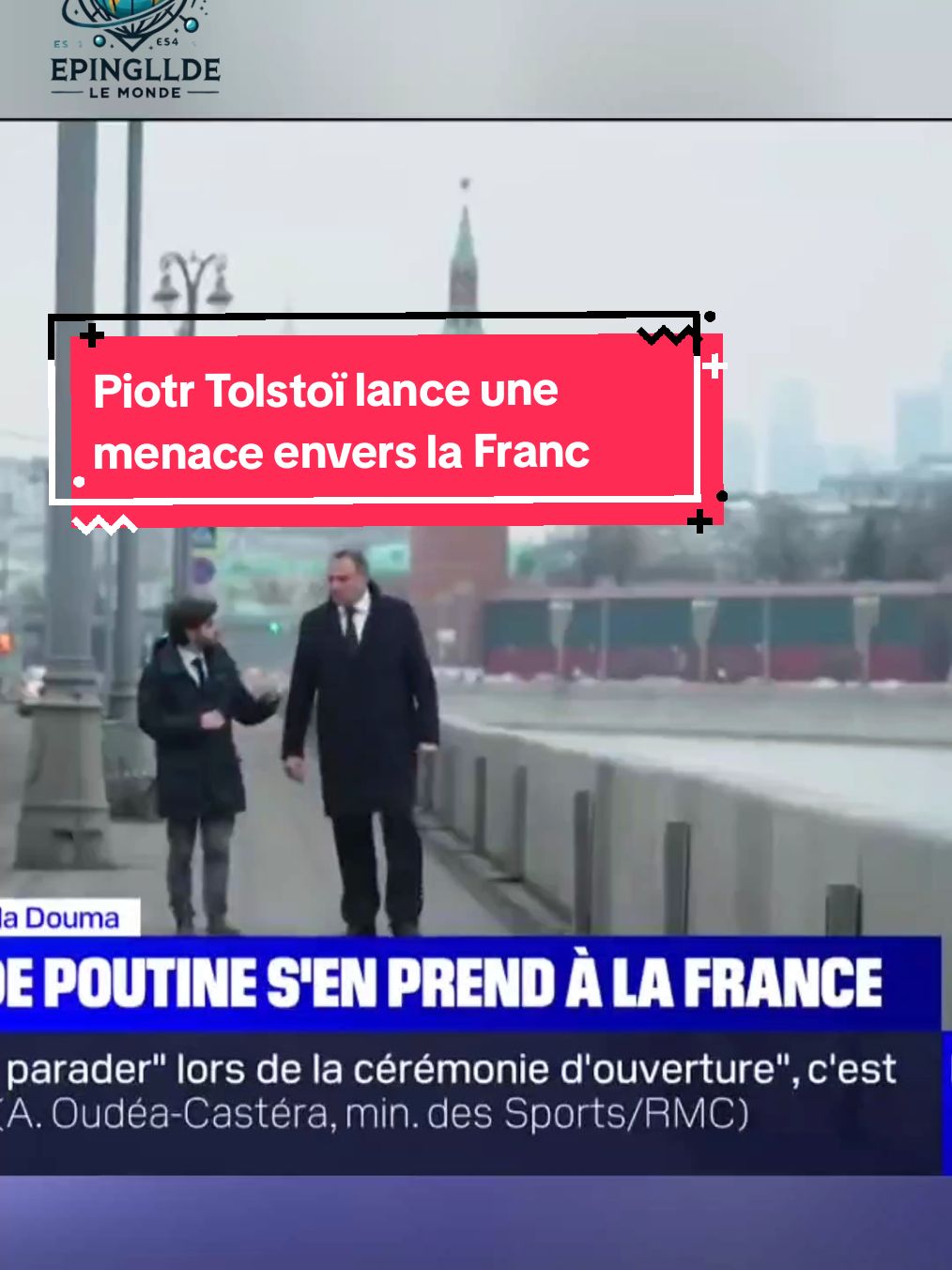 Piotr Tolstoï lance une menace envers la FrancePiotr Tolstoï, vice-président de la Douma en Russie, a récemment fait des déclarations menaçantes à l'égard de la France. Ses propos soulèvent des inquiétudes et rappellent les tensions grandissantes entre les deux pays dans un contexte géopolitique déjà tendu. #PiotrTolstoï   #FranceRussie   #TensionsInternationales   #Géopolitique   #Douma   #Menace   #ConflitDiplomatique   #ActualitéInternationale   #RelationsFranceRussie   #PolitiqueMondiale 