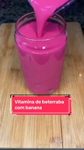 Vitamina de beterraba com banana