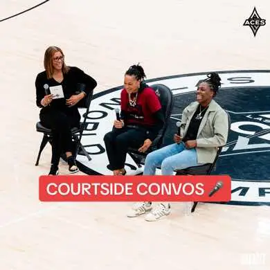 This weekend, we had the pleasure of welcoming our Aces season ticket members to our second Courtside Convos Panel 🎤 — where Nikki Fargas, Chelsea Gray, and special guest Dawn Staley discussed the current state and future of women's sports.