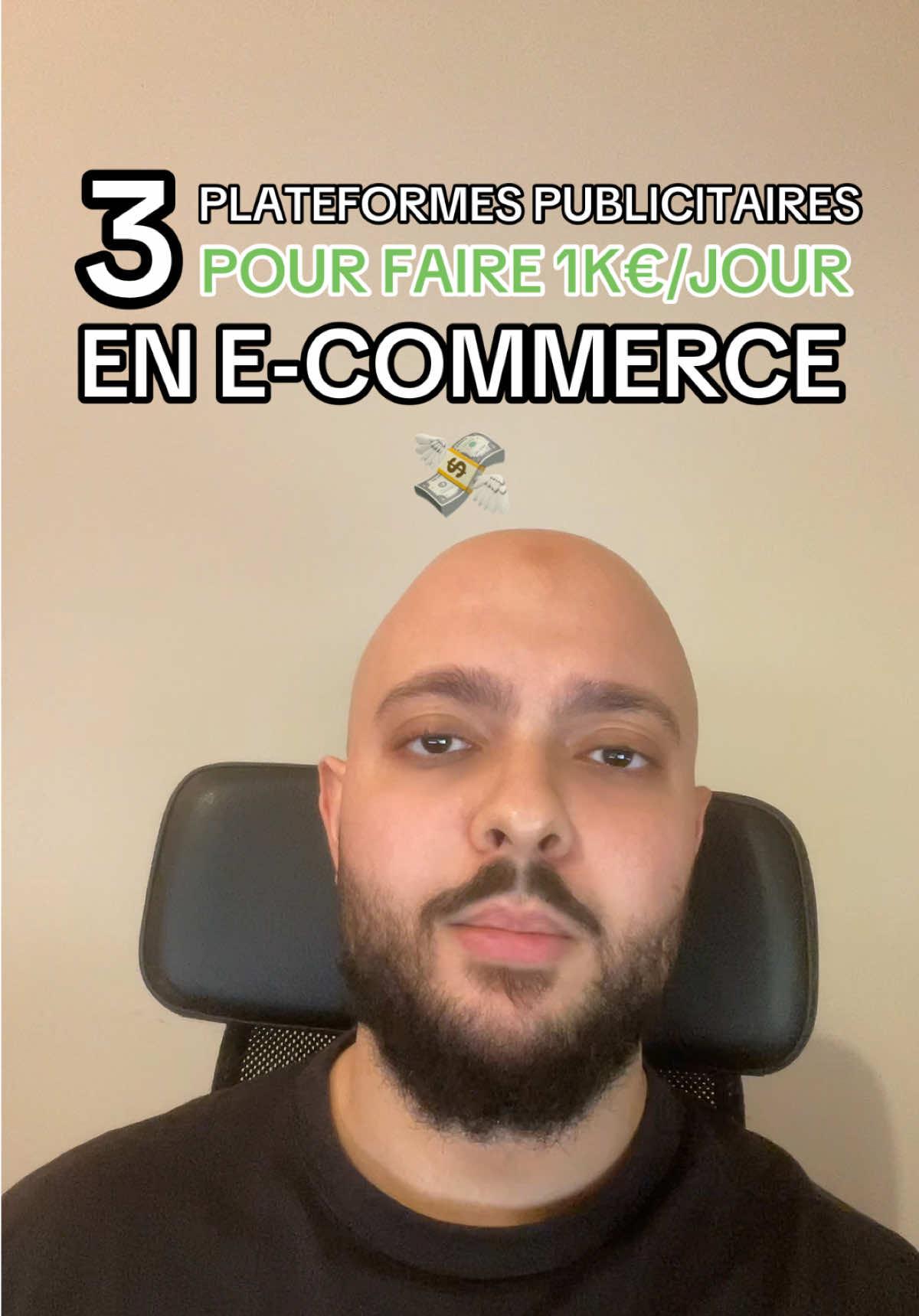 3 PLATEFORMES PUBLICITAIRES POUR FAIRE 1000€/JOUR EN E-COMMERCE. Numéro 1: Facebook Ads / Meta Ads. Numéro 2: TikTok Ads. Numéro 3: Google Ads Pour investir ta boutique E-Commerce prête-à-vendre, clique sur le lien dans ma bio, ou contacte moi en message privé. #ecommerce #dropshipping #shopify #businessenligne #ecommercefrance #dropshippingfrance #shopifystore #boutiqueenligne #boutiqueshopify #1kday 