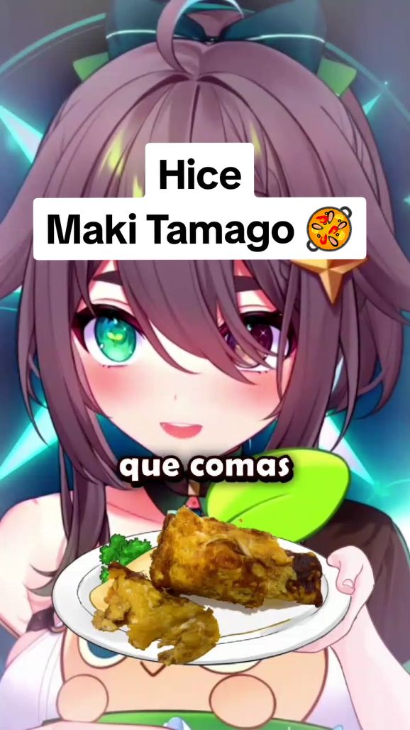 Ya está listo el desayuno 😚😚 #meica #meica05 #vtuber #makitamago #omelette #parati