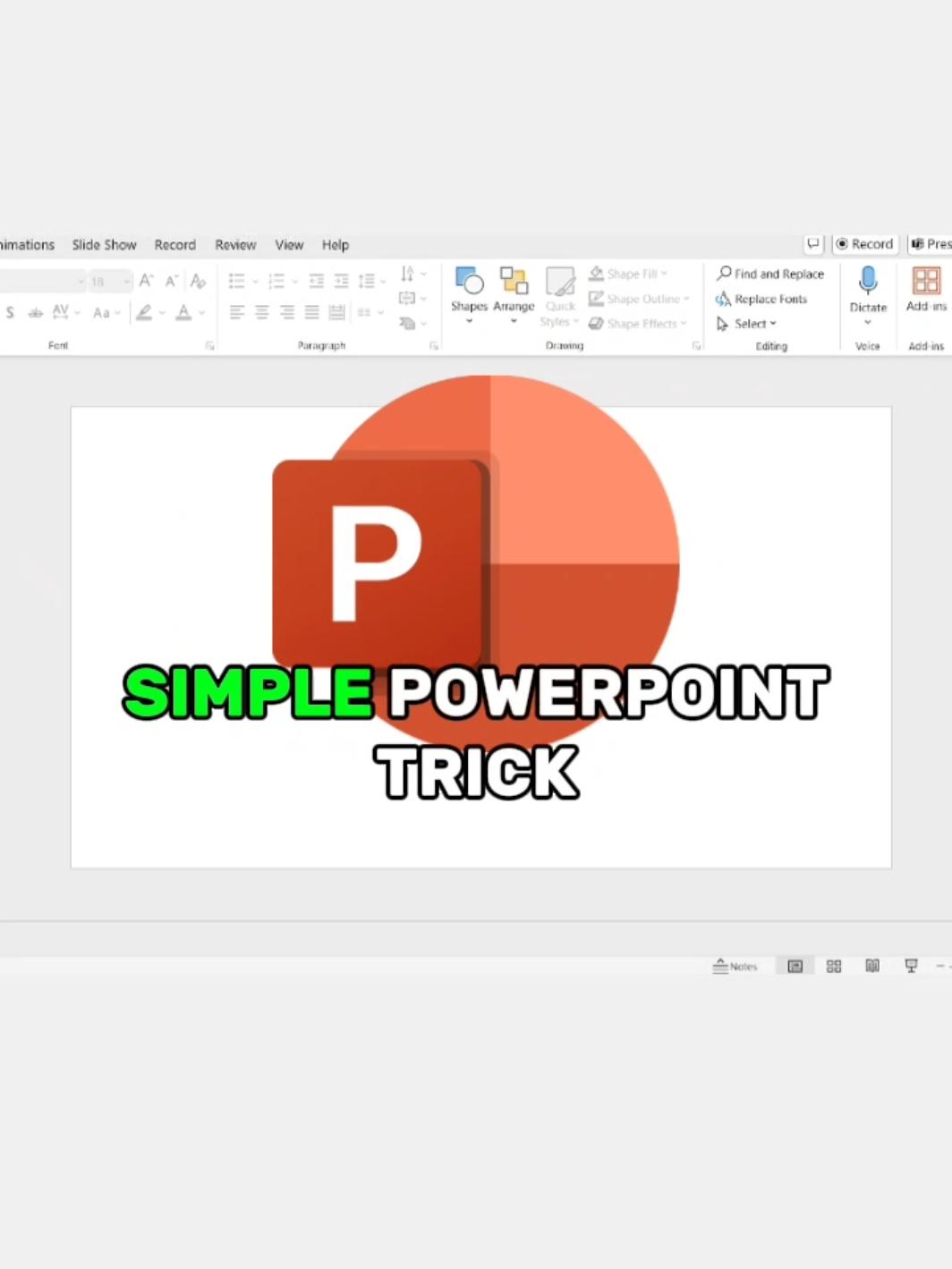 Simple PowerPoint Trick! #powerpoint #powerpointpresentation #powerpointtemplate 