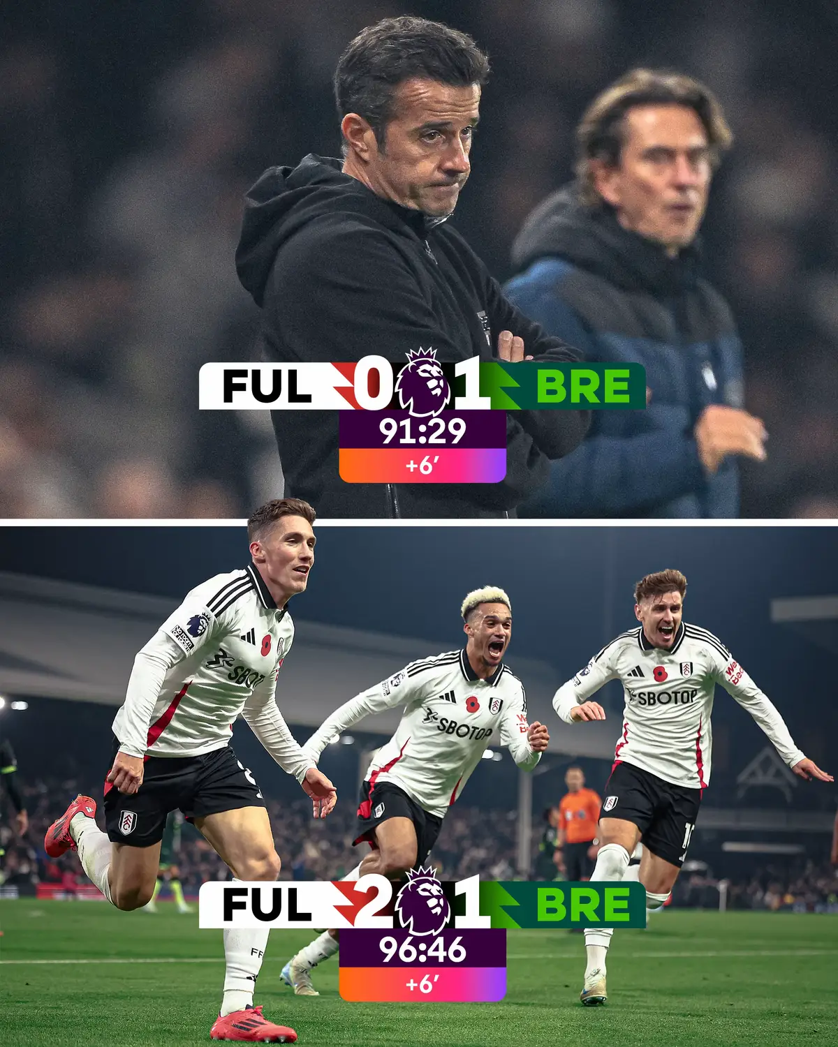 Harry Wilson’s stoppage-time heroics give Fulham a famous win over Brentford! 🤯 #PremierLeague