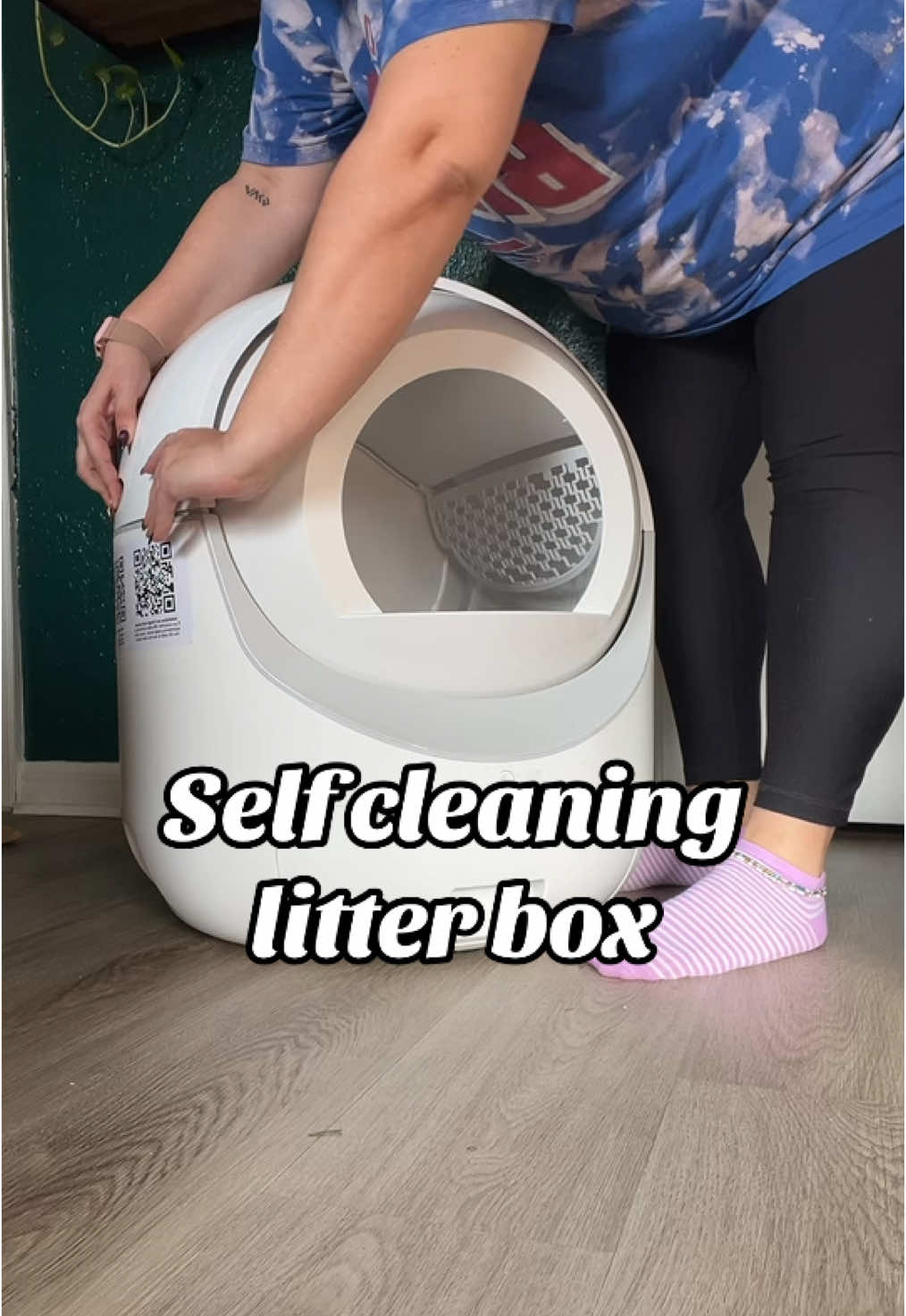 Self cleaning litter box 😻 #litterbox #cats #kittycat #catsoftiktok #catlover 