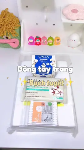 Ai rồi cũng mê bông nhà Bạch Tuyết thôii #bongtaytrang #bongbachtuyet #bongtaytrangcottonpads #viral #xuhuong2024 