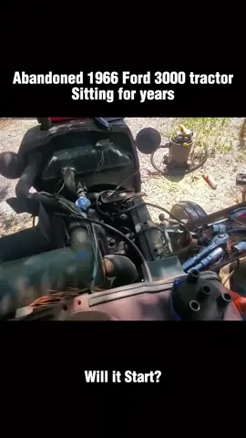 Abandoned 1966 Ford 3000 Tractor sitting for years!Will It Run?#recovery #restoration #engine #willitrun #old #truck #tractor #repair #car #tiktok #deisel #fyp 