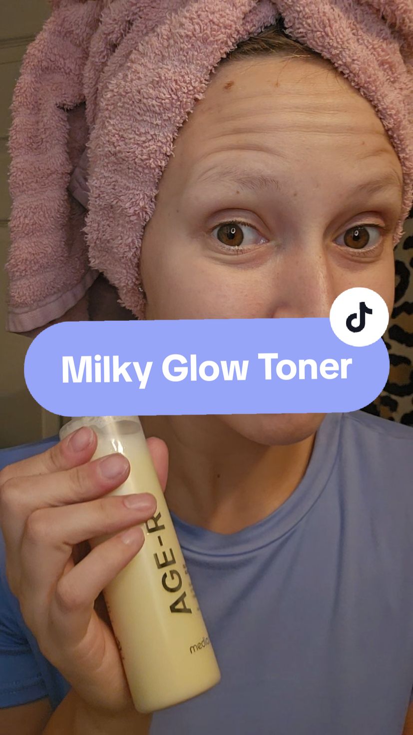 This Age R Milky Glow toner from @Medicube Global  is literally my all-time favorite toner, it gives me the most magical glowy face I've always wanted!  #glowyface #glowyskin #agertoner #toner #glow #glowing #glowingskin #glowingskincare  #skincare #toning #milkytoner #glowmilkytoner  #medicube  #medicubeskincare  #medicubetiktokshop  #agerboosterpro  #tiktokshopfinds  #skincareroutine  #clearskin #bestskincare #christmasgift #tiktokmademebuyit #musthave #hydratedskin  #smoothskin  #stockingstuffers #christmasgift  #TikTokShopCyberMonday #TikTokShopBlackFriday #TikTokShopHolidayHaul #FallDealsForYou  #giftsforher #blackfridaysales  #blackfriday  #creatorsearchinsights 