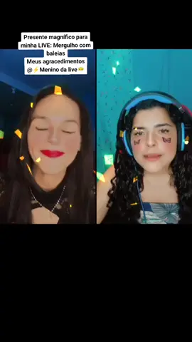 ⚡Menino da live😶‍🌫️, te agradeço muito por este Presente maravilhoso que você enviou na minha LIVE! Nunca vou me esquecer disso. @⚡Menino da live😶‍🌫️ #livegift #whalediving #mergulhocombaleias 