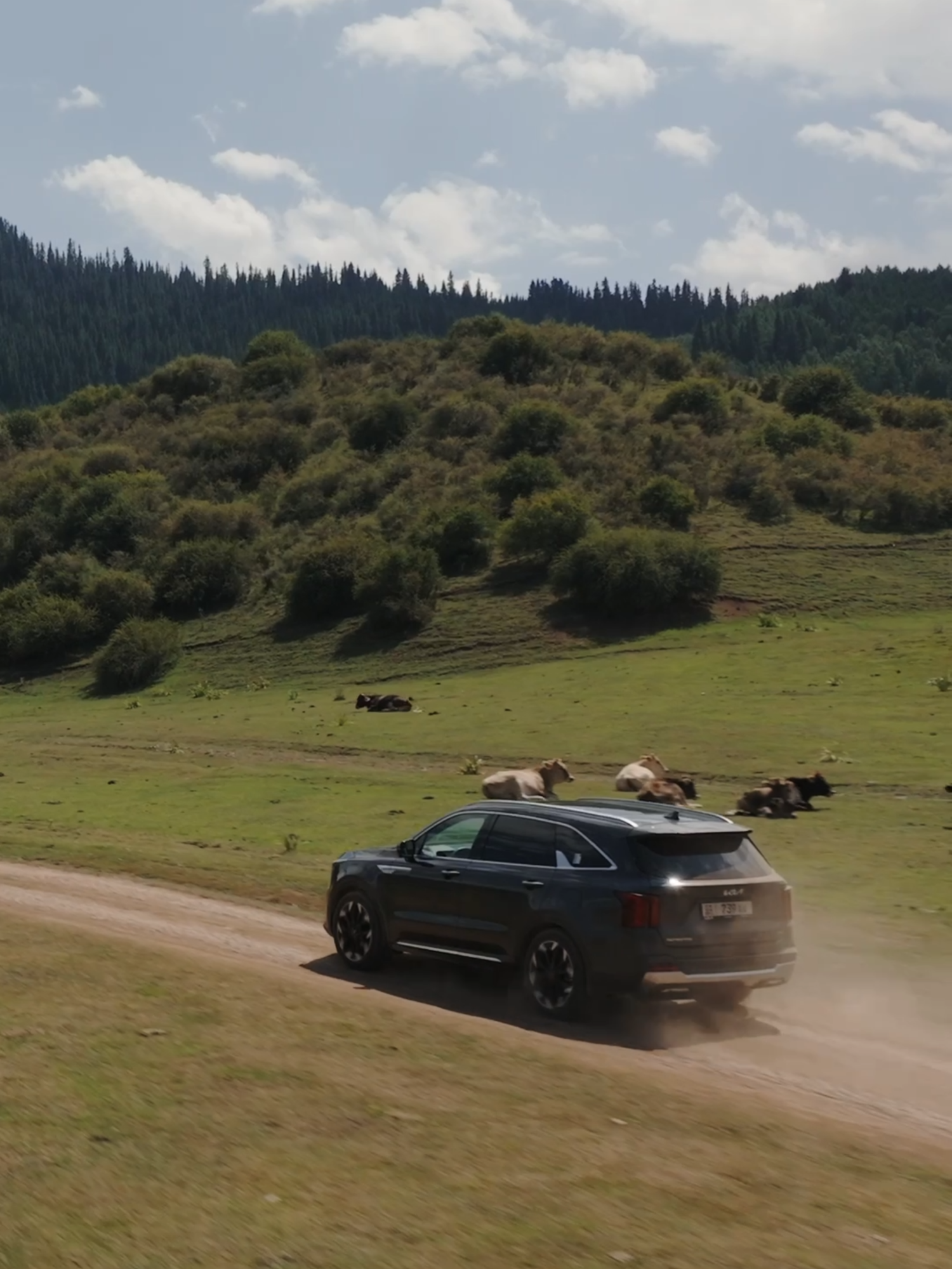 Through every twist and turn of nature, the Sorento leads the way.   #Kia #ThenewSorento #Cinematic #SUV #Sorento #Kyrgyzstan