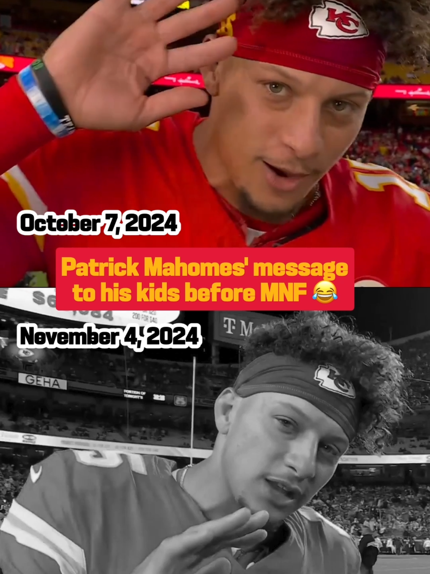 pregame shoutout is a must ❤️ #patrickmahomes #kansascitychiefs #nfl