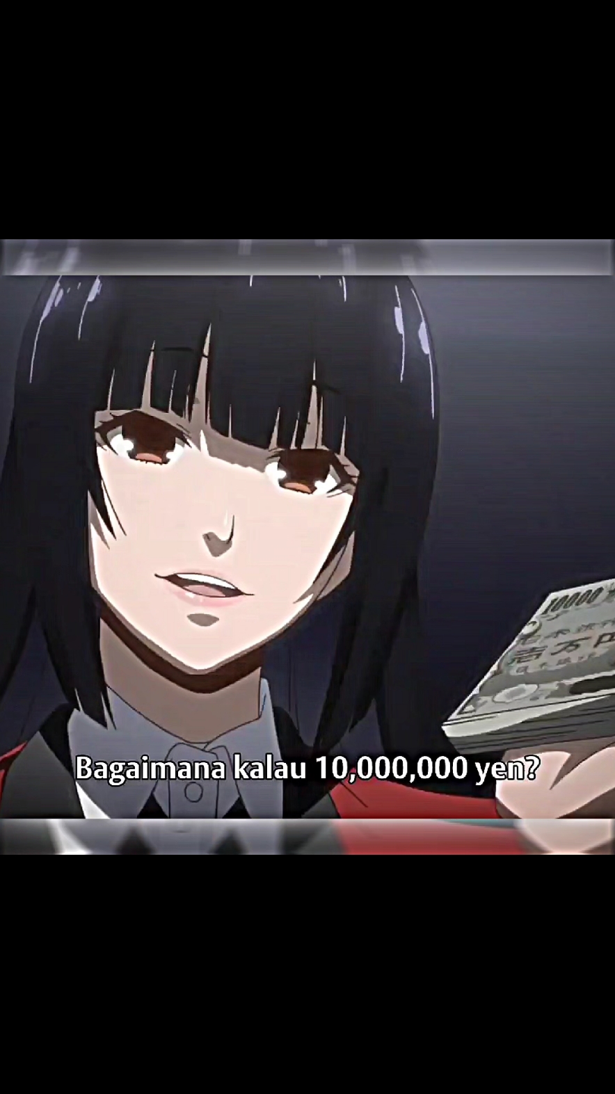 yumeko: uang hnylh kertas🗿 . . #賭ケグルイ #jabamiyumeko #anime #animeedit #fyp #kakegurui 