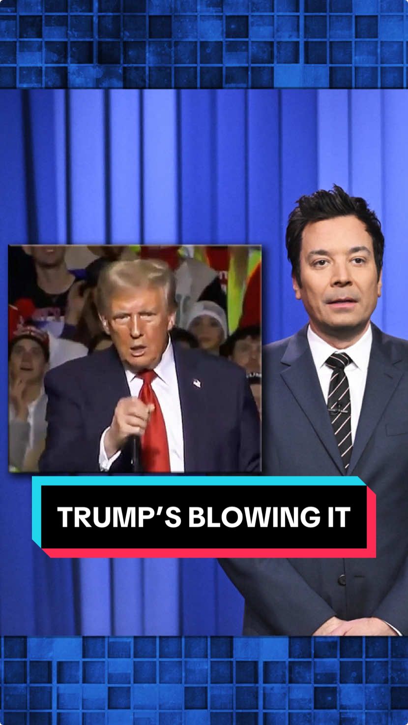 Trump’s blowing it. #FallonTonight #TonightShow #DonaldTrump #JimmyFallon 