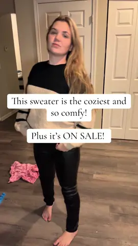 Cozy, soft and comfy! Perfect for winter and fall! #tiktokshopfinds #OOTD #sweater #tiktokshopblackfriday #tiktokshopcybermonday 