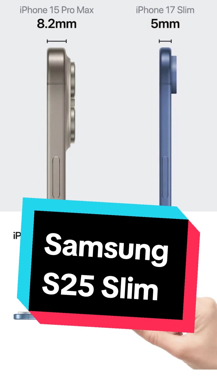 Якими будуть Samsung S25 Slim та iPhone 17 Air? #iphone17air #samsungs25 #samsumgs25ultra #samsungs25series #iphone17slim 