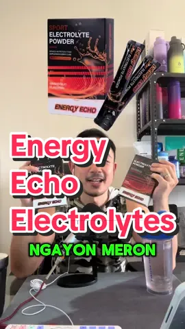 Energy Echo Electrolyte Powder! #electrolytes #energyecho #workoutsupplements #dehydration #sportsdrink #energy #fyp 