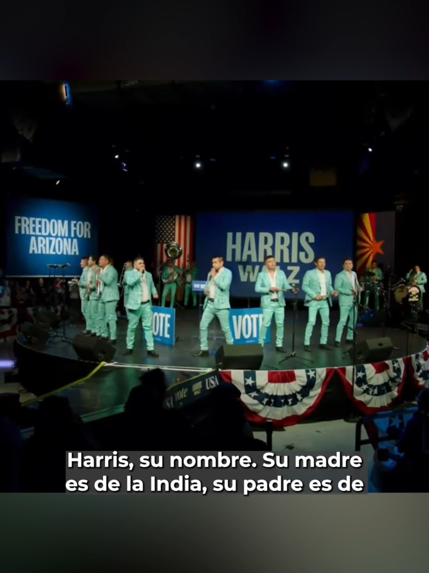 La Original Banda el Limón le dedica un corrido a Kamala Harris: “Señora Presidenta”. #Latinus #InformaciónParaTi