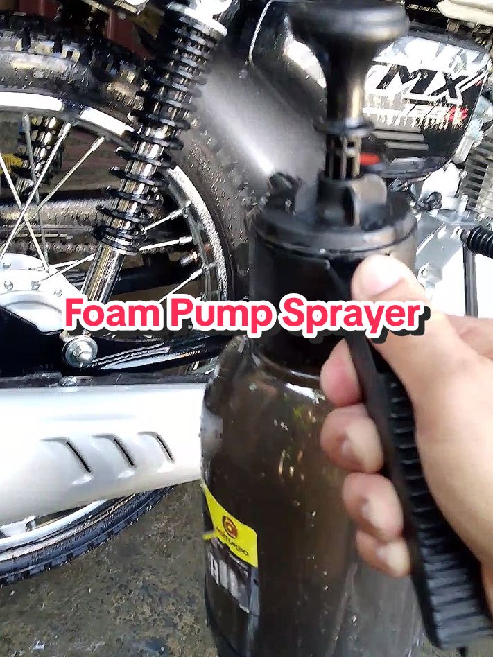 Replying to @tiktok_nutification Portable Car Wash Foam Pump Sprayer #foamspray #foamsprayer #carwash #carshampoo #fyp #tiktokph