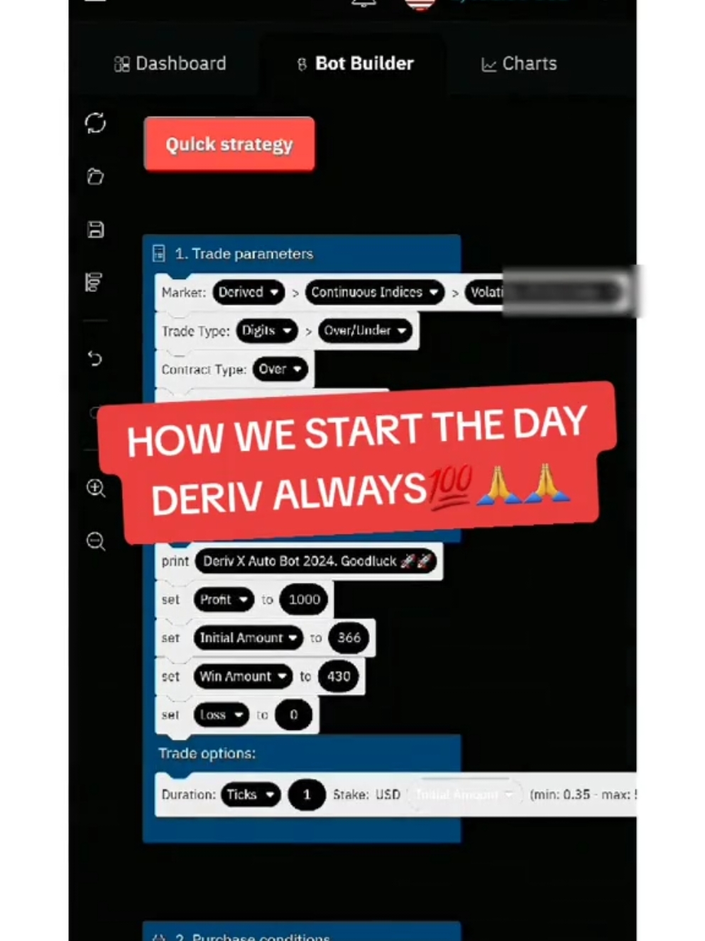 Always Take the Risk, Have the best original Robot that will work for you well DerivX Auto Bot at this best#deriv #derivtrading #binary #binarytrading #forex #fyp #tiktok#forextrading #southafrica #germany #Uk #us #forexsouthafrica #derivbots #qatar #saudiarabia🇸🇦 #tanzania #uganda #kenyantiktok #viral_video #forexlifestyle 