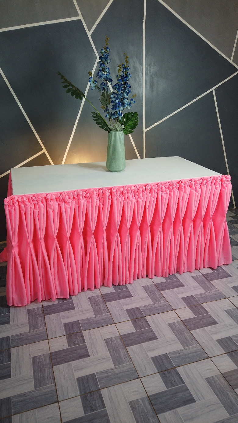 BEAUTIFUL TABLE SKIRTING DESIGN #tableskirting  #Table Skirting For Bday Tutorial #cateringservice #tutorial 