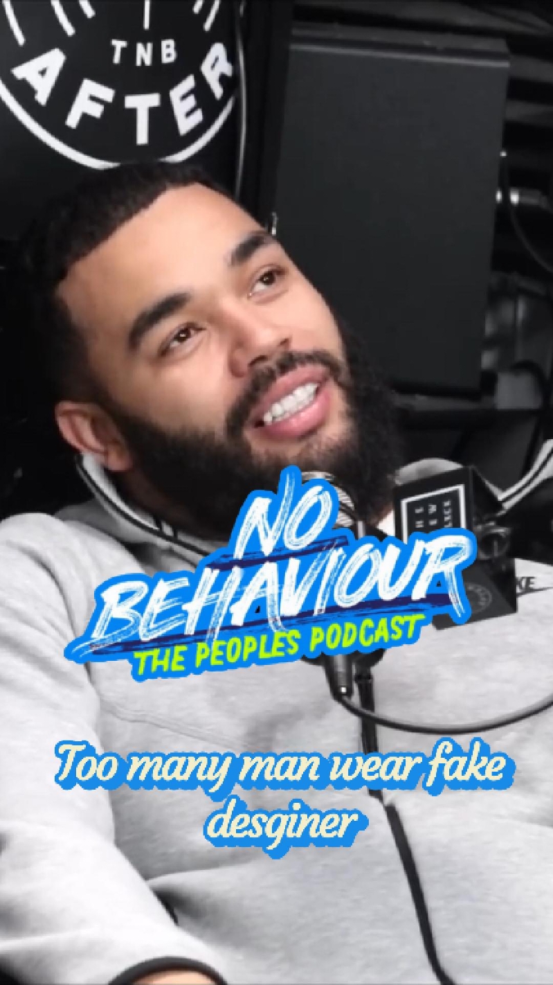 Too many man wear fake designer  #nobehaviourpodcast #London #nobehaviour #younga 
