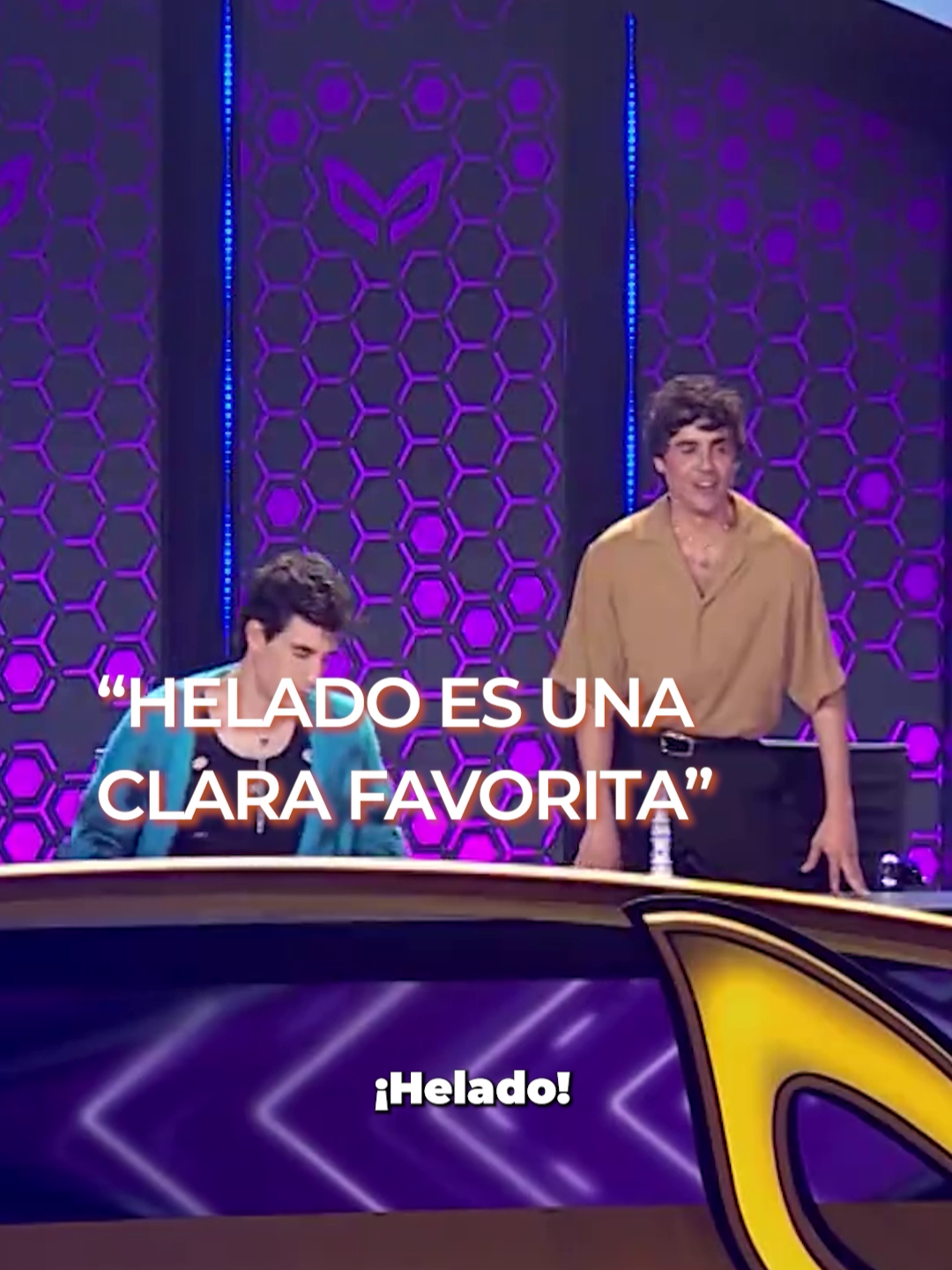 🍧Parece que #Helado sabe cómo jugar y está mostrando su mejor cara (metafóricamente hablando) 😂 #QuéVer #TeleEnTikTok #MaskSinger