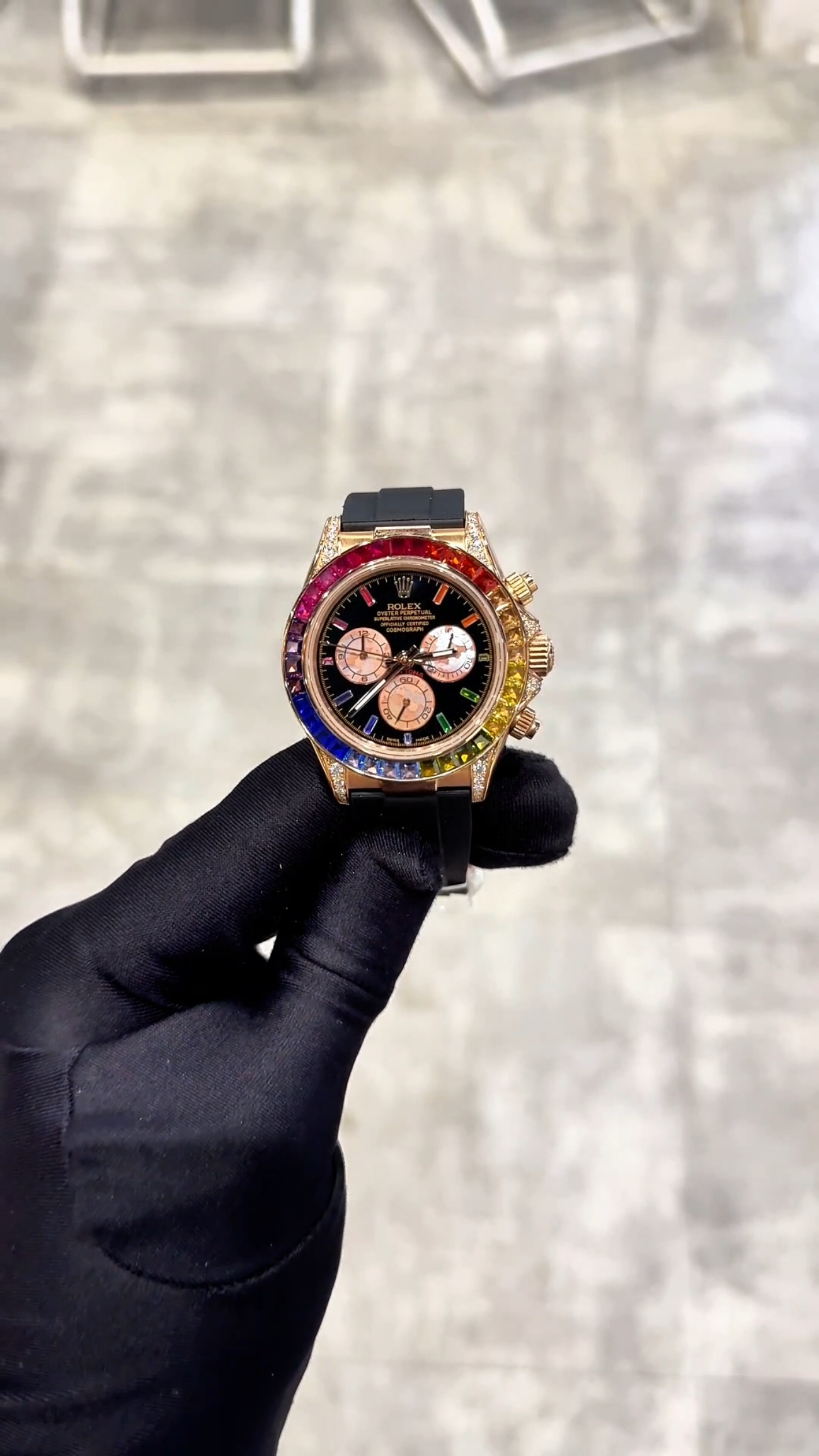 #rolex #rolexrolex daytona rainbow chế tác cao cấp #xuhuong #vip #luxury 