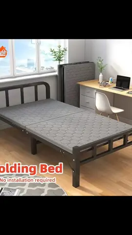 Metal Folding Bed 75/100/120CM Home Single Bed Portable Foldable Office Nap Bed Save Space  Only ₱1,388.00 #tiktokaffiliate #tiktokaffiliatemarketing #foryoupage #fypviral 
