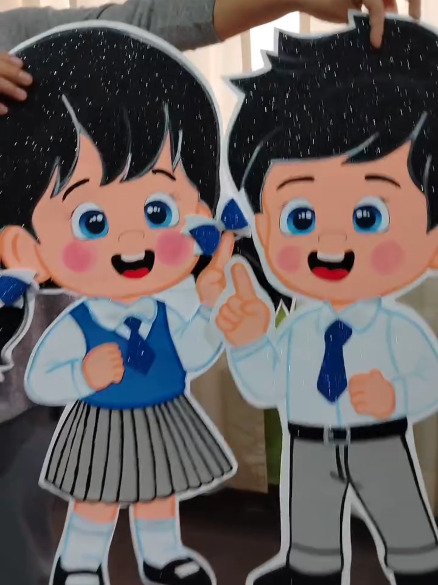 figuras 80cm de niños escolares hecho en foami 👦👧🏫 #niñosescolares #niñosenfoami #niñosfoamy