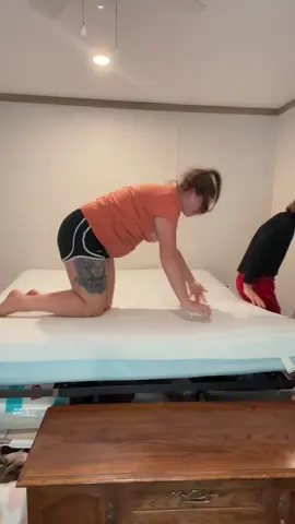 I was excited about this one my back hanst hurt and ive been sleeing like a baby #memoryfoam #matresscover 