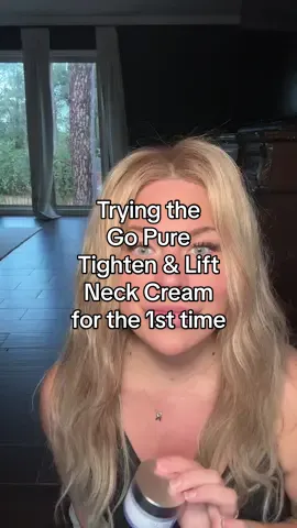 I’ve been so excited for this product to get here, and hopefully make some changes to my 40-year-old neck 😅 I’ll update you guys in two weeks and let you know if there’s been any changes! #tiktokshop #gopure #gopureneckcream #microinfluencer #over40 