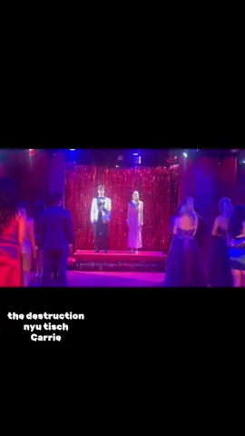 the blood baptism 🩸 Nyu NSB Carrie 2024 Dir. christopher betts #carriethemusical #carriewhite #thedestruction #nyutisch 