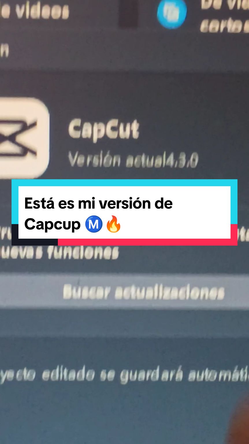 Está es mi versión de Capcut 🔥Ⓜ️#monetizacion #monetiza #monetizar #generaingresos #facebookreels #aprendeamonetizar 