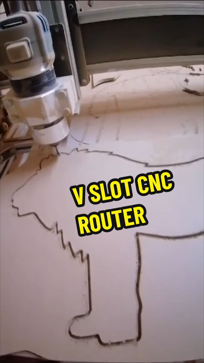#vslotcnc equipo ligero para cortes área de trabajo 122x244cm , router pequeño. #emprendimiento #hechoenmexico #cncrouter #diyproyect #hobby #cncroutermachine #leonguanajuato #decoracion #marqueteria #zacatecas 
