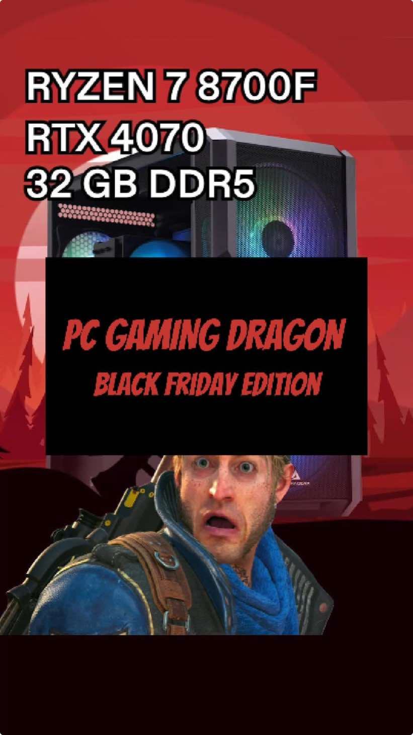 Cand vezi PC-ul DRAGON Black Friday Edition. 😳 #pcgaming #pcbuild #blackfriday #blackfriday2024 #pcgamingdragon #pcgarage #pcgamers #Meme #MemeCut 