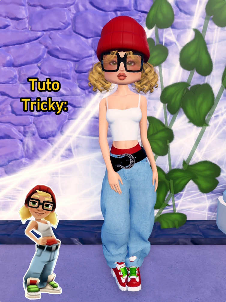 Tricky from Subway Surfers! In the end, I realized it would’ve been better to switch the order of the shoe colors… 🙈 #subwaysurfers #dti #dresstoimpress #dresstoimpressroblox #dtiroblox #roblox #robloxoutfits #robloxedits 