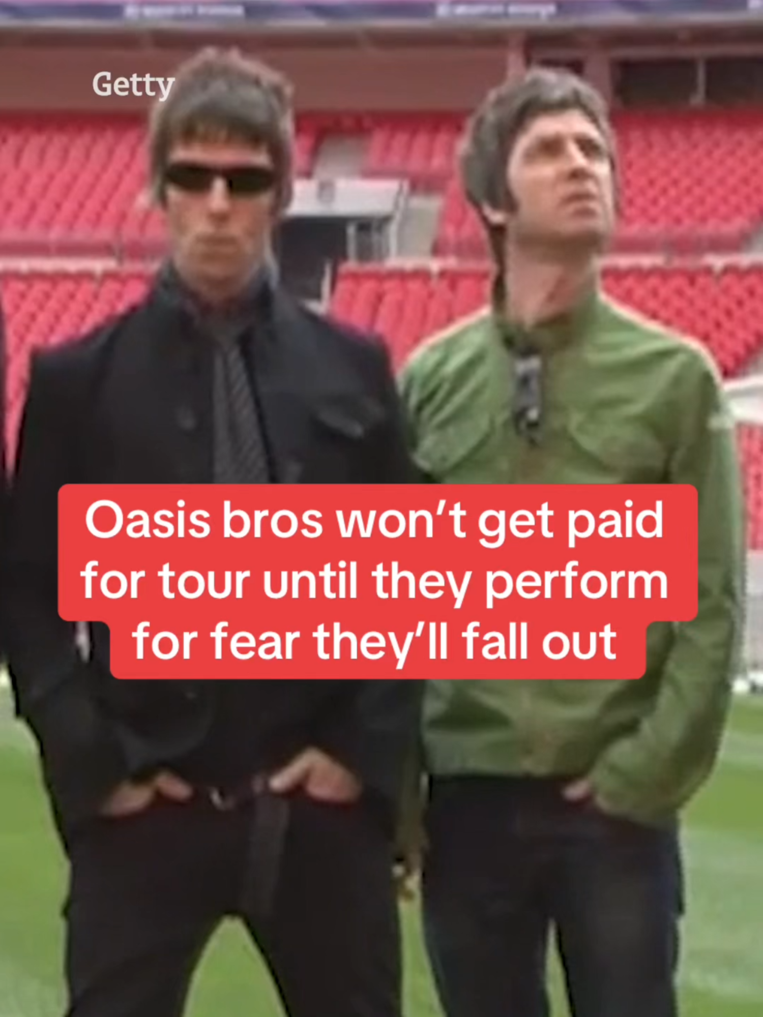 The feuding pair are to get their joint £6million fee for each gig only after playing, insiders revealed.#thesun #fyp #news #oasis #liamgallagheroasis #noelgallagher #showbiz #showbiznews #musicnews #concerts #sibling