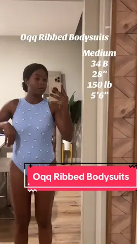 Oqq Ribbed Bodysuits #oqq #fashion #OOTD #tiktokshopfinds 