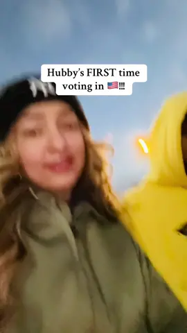 OMG GUYS!!!- Lamb just voted for the FIRST time in 🇺🇸! Do you remember your first time voting?!?! Don’t forget to get out and #VOTE today! #lingandlamb #vote #couple #america #Lifestyle 