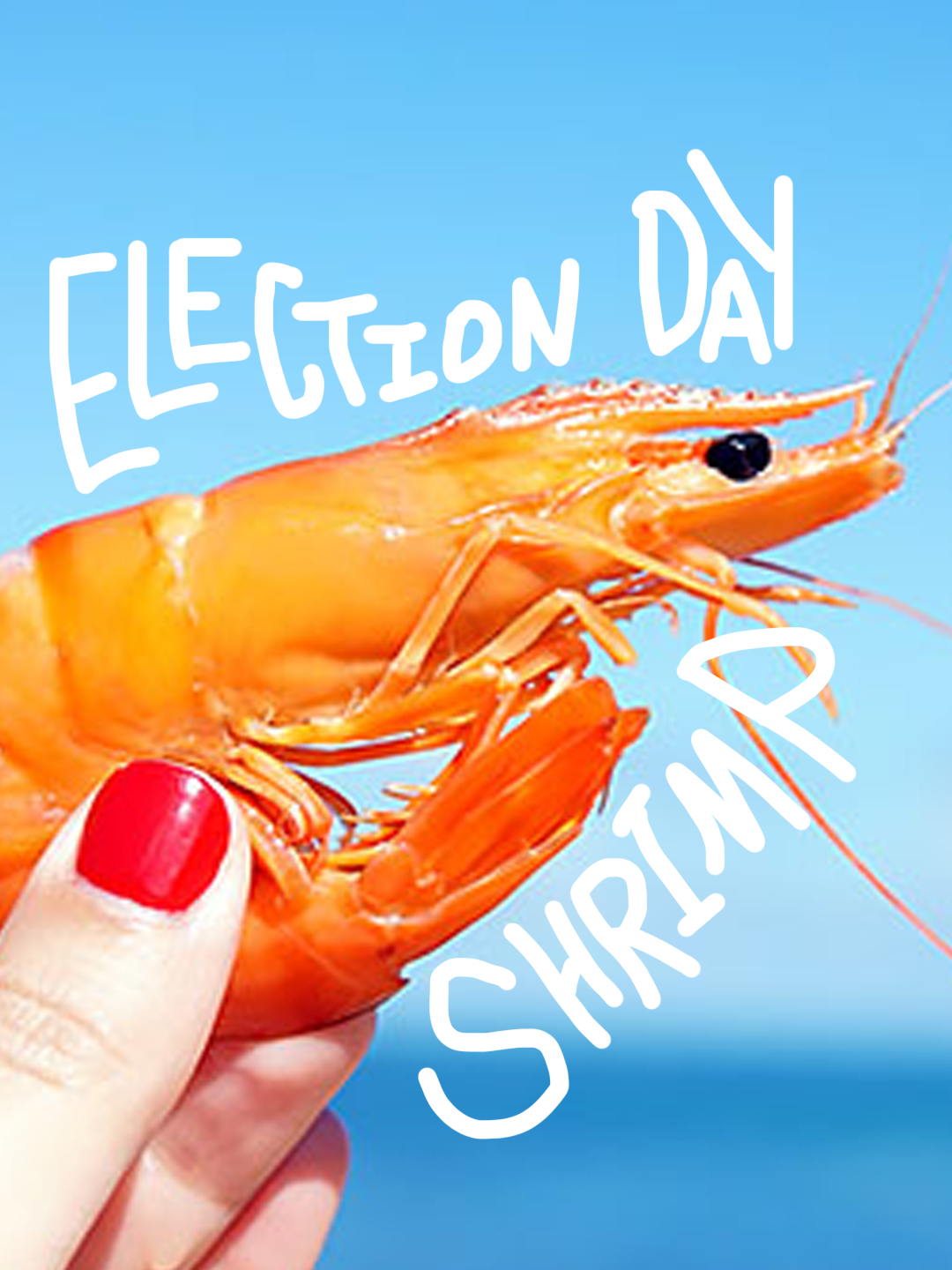 Ok so I guess like a shrimp decides who the president is #shrimp #crustacean #electionday