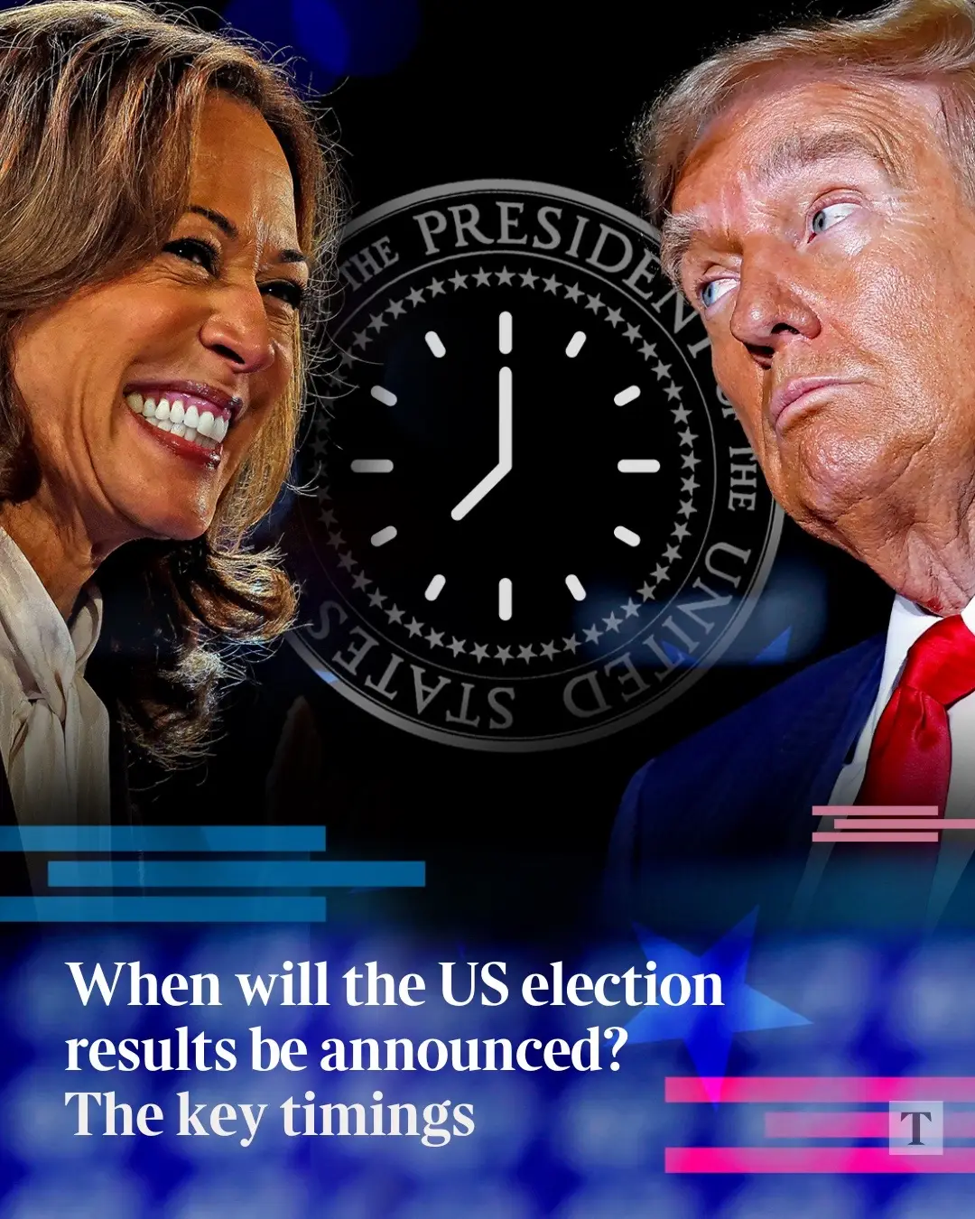 When will the US election results be announced? The key timings Head to www.thetimes.com for our live coverage #uselection #electionday #vote #polls #uspolitics #kamlaharris #donaldtrump #trumpharris2024 