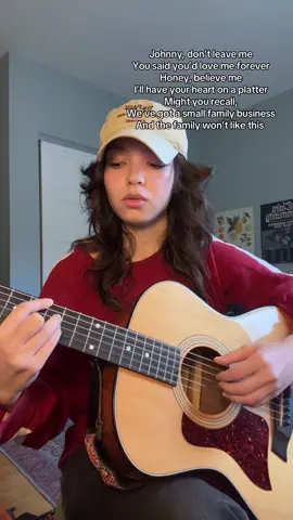 johnny don’t leave me n shiii #bustyourkneecaps #cover #pamplamoose #singersongwriter #guitartok #jazzy #wlw #johnnydontleaveme #coversong 