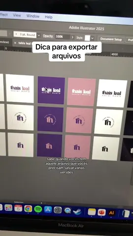 Dica pra exportar vários arquivos de uma vez so! #illustrator #adobeillustrator #tutorialillustrator #adobetutorial #designertips 