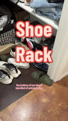 10 Tier Shoe Rack #shoerack #shoerackorganizer #closetorganization #closethack #organizedhome #homeimprovement #homehacks #sneakers #sneakerhead 